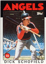 1986 Topps Baseball Cards      311     Dick Schofield